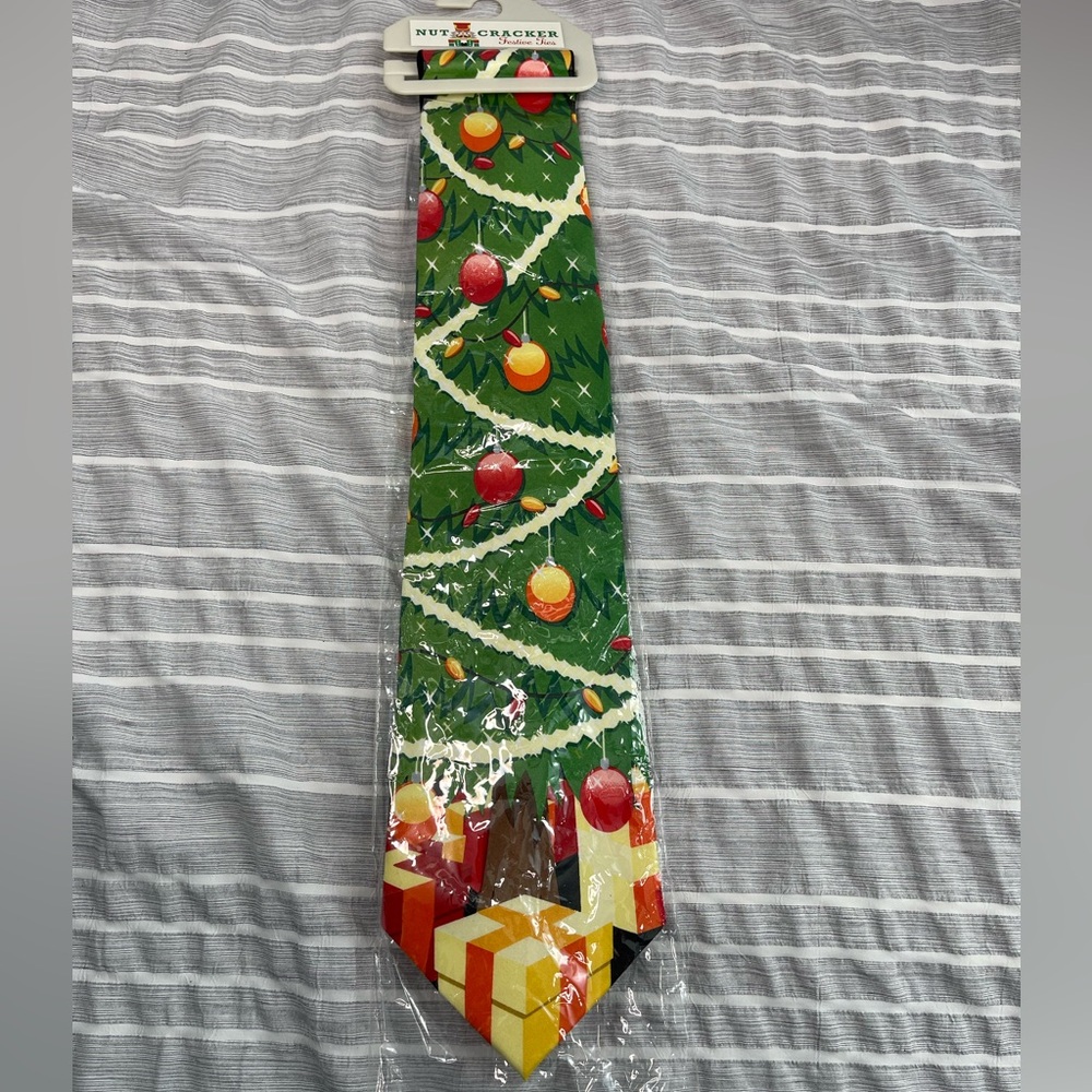 Nut Cracker mens festive christmas tie